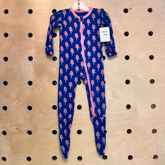 Blue/Pink Cotton Candy Bamboo Zippy