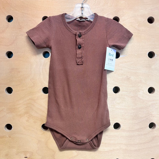 Brown Soft Ribbed Jumpsuit