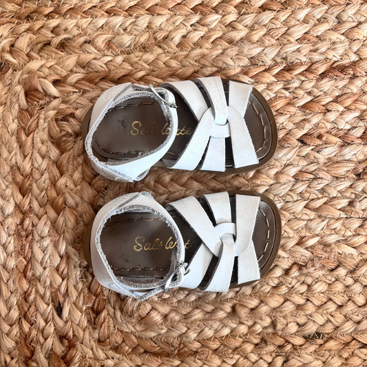 White Leather Sandals