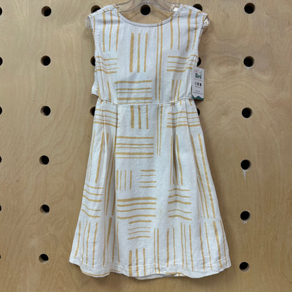 Cream Keyhold Tie Back Dress