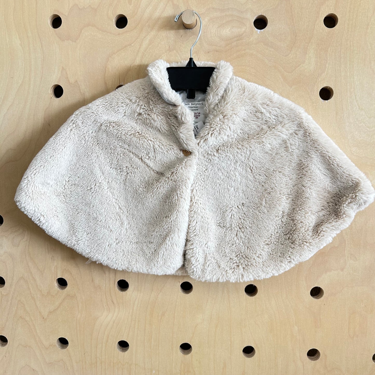 Cream Fuzzy Poncho