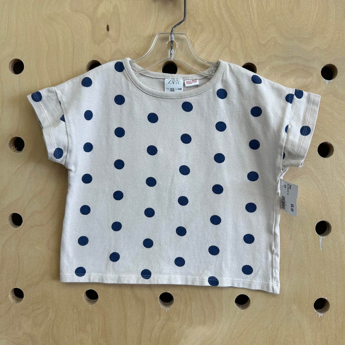 Blue Polka Dot Top