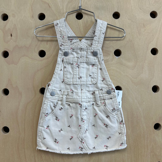 Cream Floral Denim Jumper