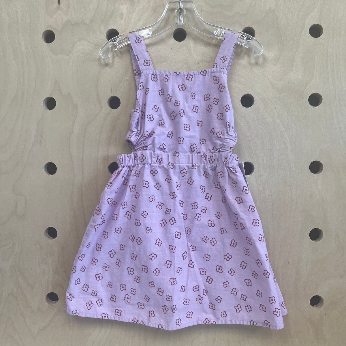 Lavender & Brown Floral Dress