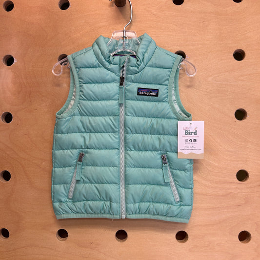Baby Down Sweater Vest Aqua