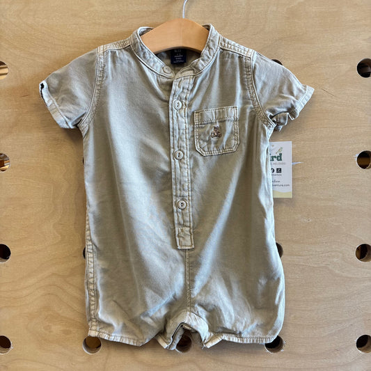 Tan Pocket Romper