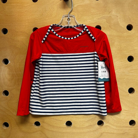 Red/Blue Striped Swim Guard LS