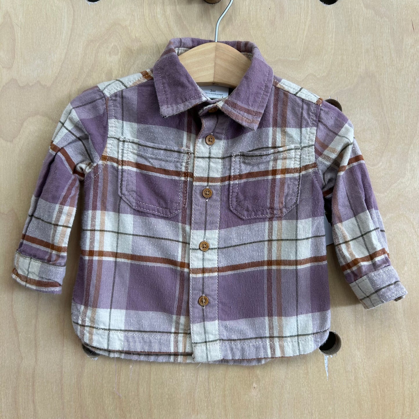 Lavender + Tan Flannel