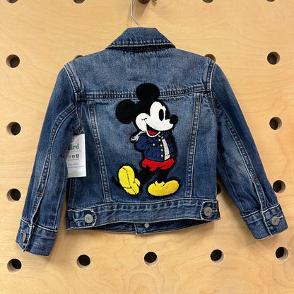 Mickey Applique Denim Jacket