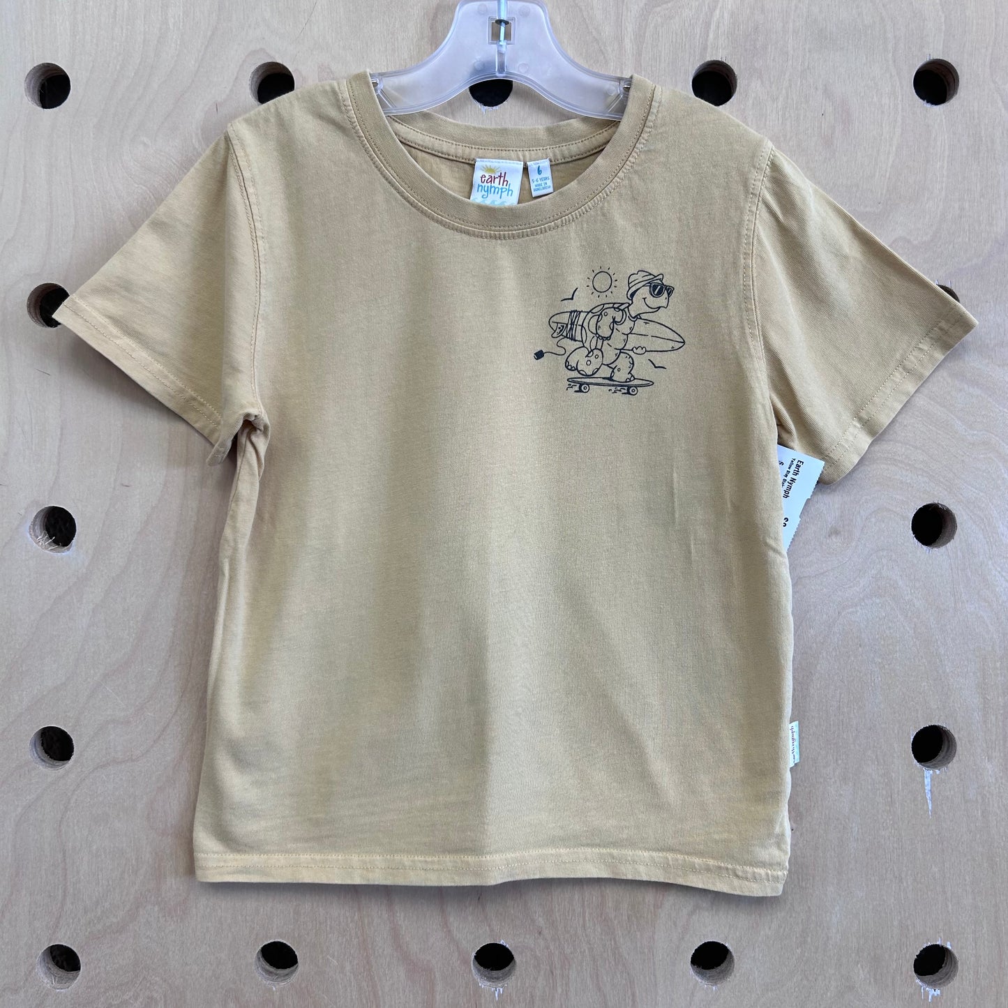 Yellow Stay Stoked Turtle Tee