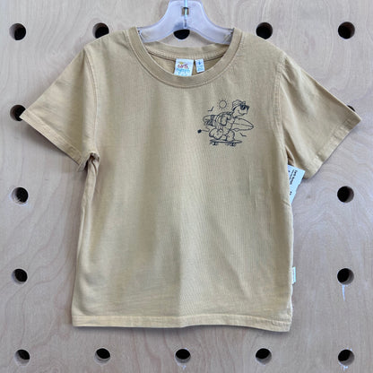 Yellow Stay Stoked Turtle Tee