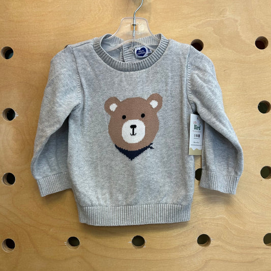 Grey Teddy Bear Sweater