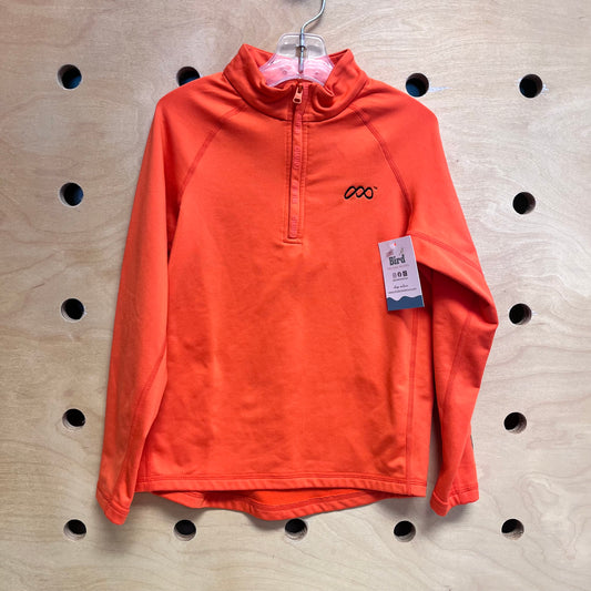 Orange Embroidered Logo 1/4 Zip
