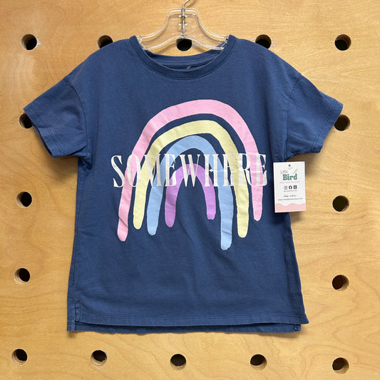 Blue 'Somewhere' Rainbow Tee