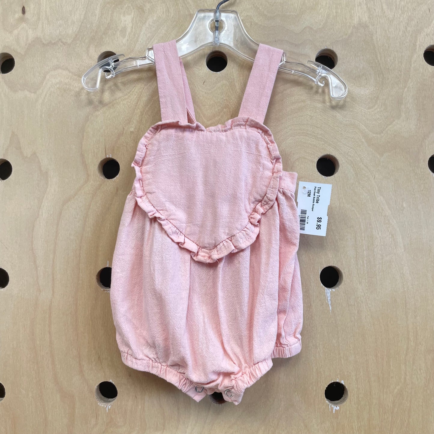 Pink Heart Bubble Romper