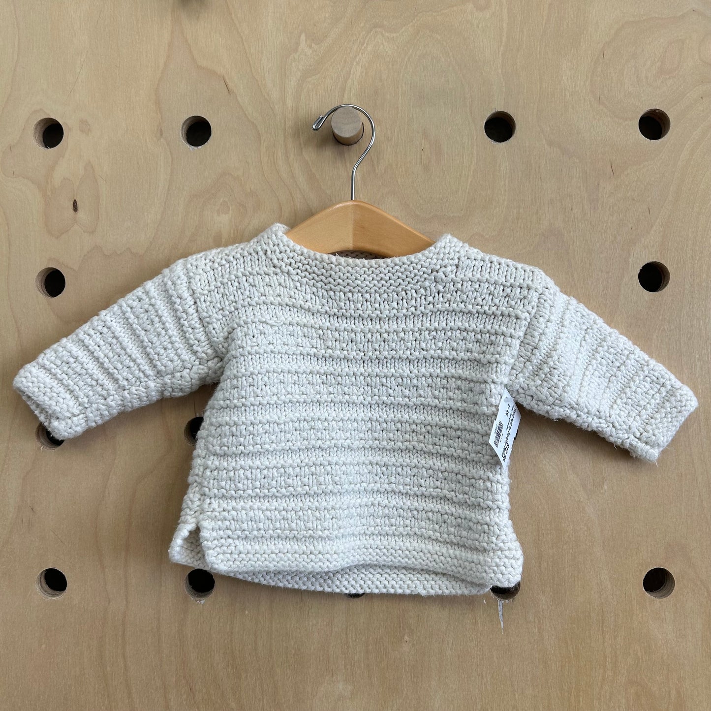 Cream Thick Knit Sweater