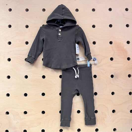 Forest Green Waffle Knit Outfit