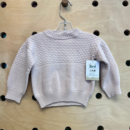 Blush Mixed Knit Sweater