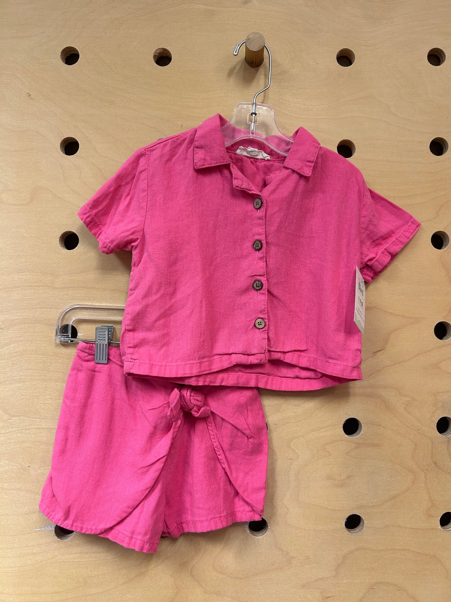 Hot Pink Linen Outfit