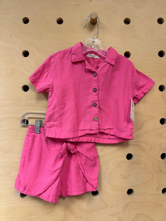 Hot Pink Linen Outfit