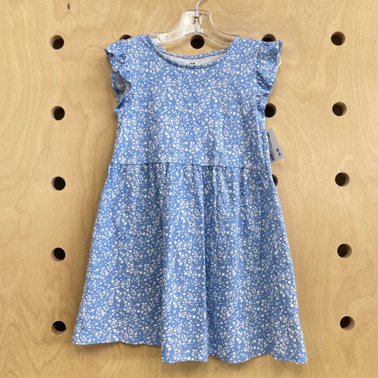 Blue & White Floral Dress