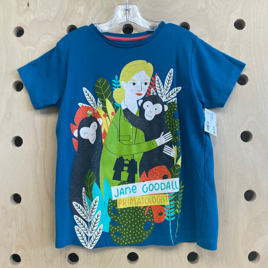 Turquoise Jane Goodall Tee