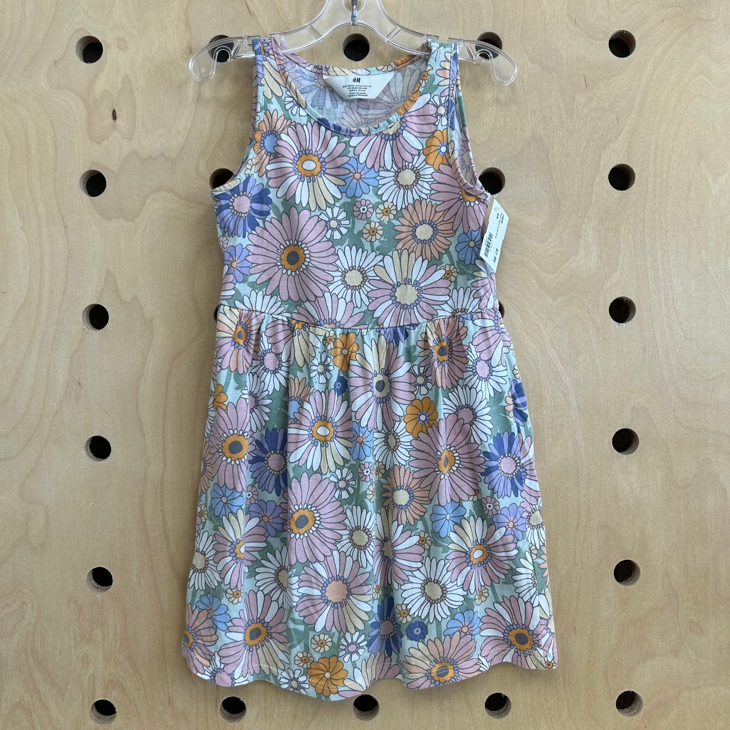 Green Pastel Floral Dress