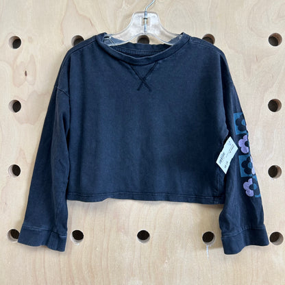 Black Free Mind LS Crop Tee