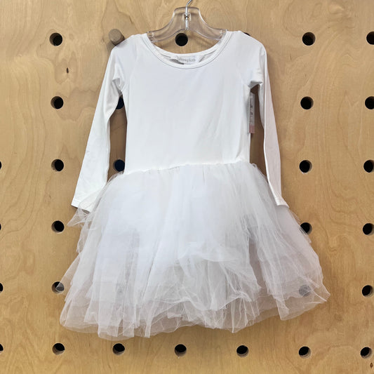 White Tulle Skirted Bodysuit