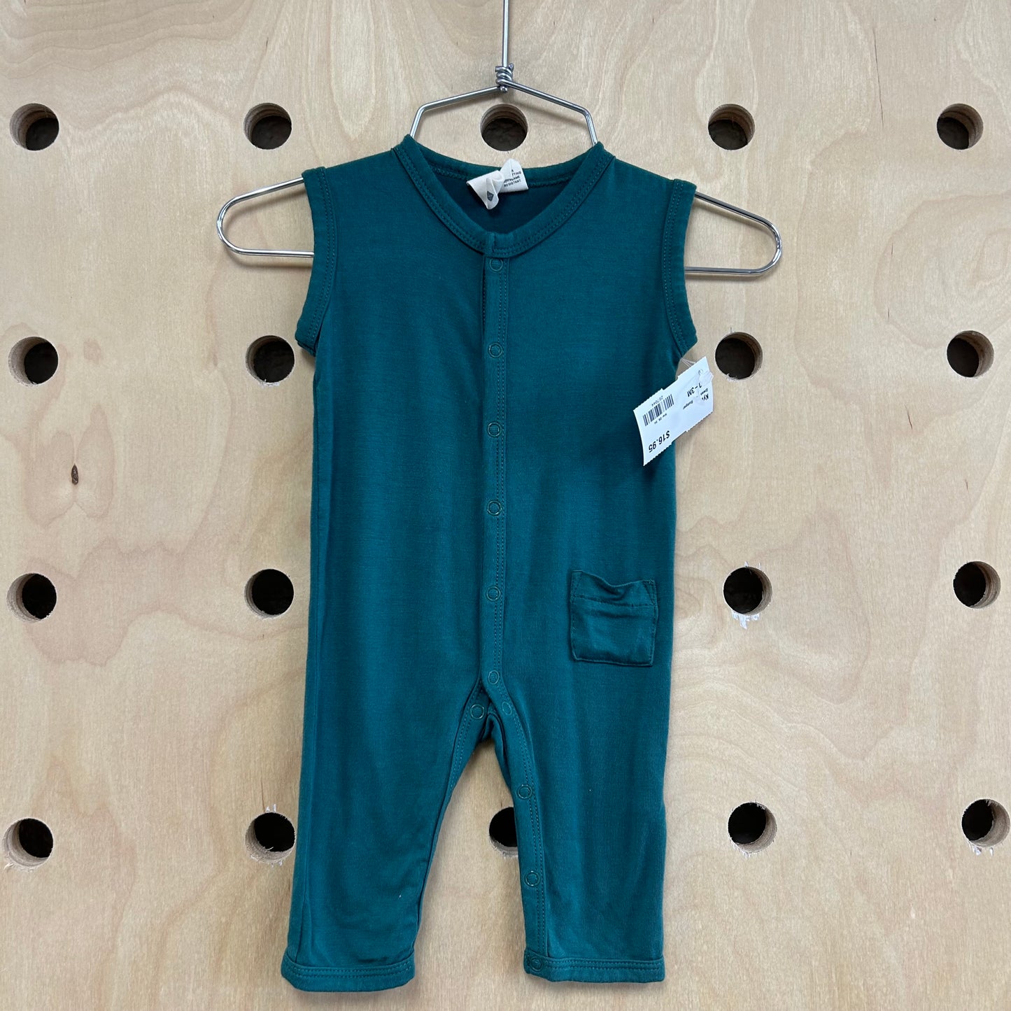 Green Snap Romper