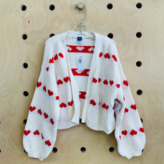 Cream Hearts Knit Card NEW!