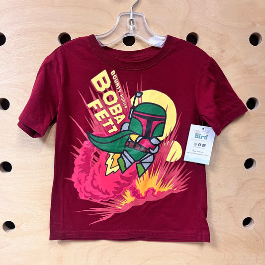 Burgundy Boba Fett Tee
