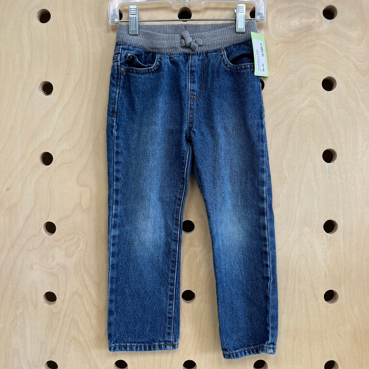 Blue Denim Pants w/ Grey Waist
