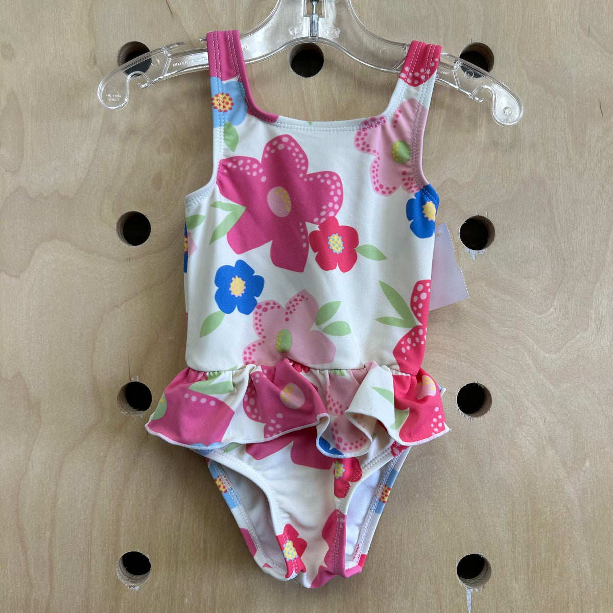Cream Floral Swimsuit