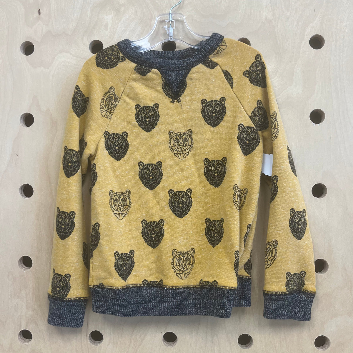 Mustard & Grey Bear Sweatshirt