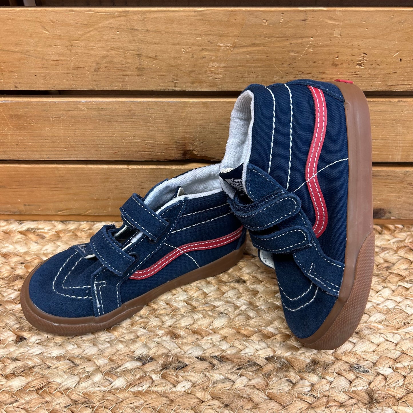 Blue & Red Hi-Tops