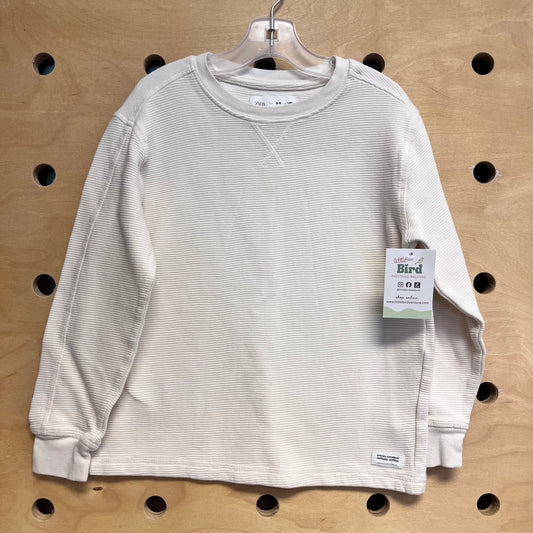 Cream Texture Stripe LS