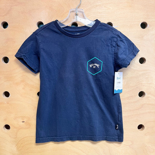 Navy Logo Palms Tee
