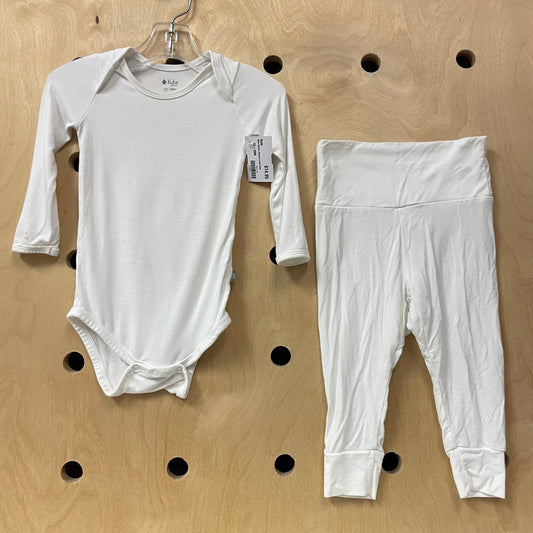 White Bamboo Bodysuit & Soft Pants