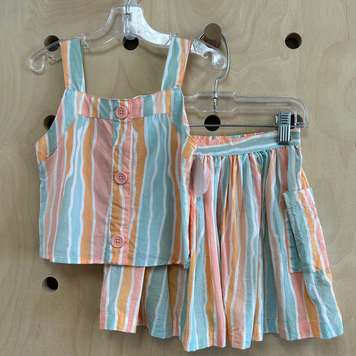 Sherbert Striped Tank & Skirt