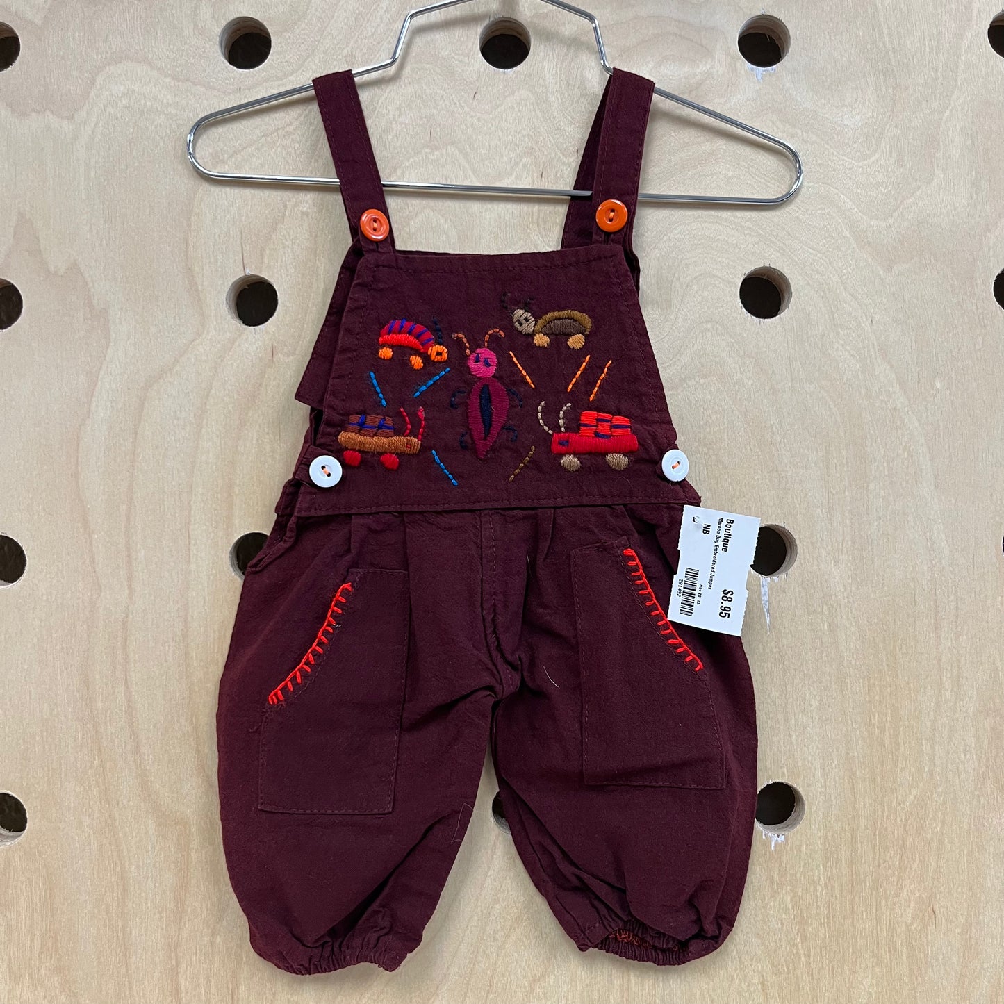 Maroon Bug Embroidered Jumper