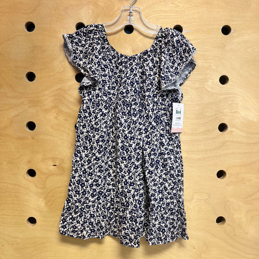 Blue Floral Lined Dress