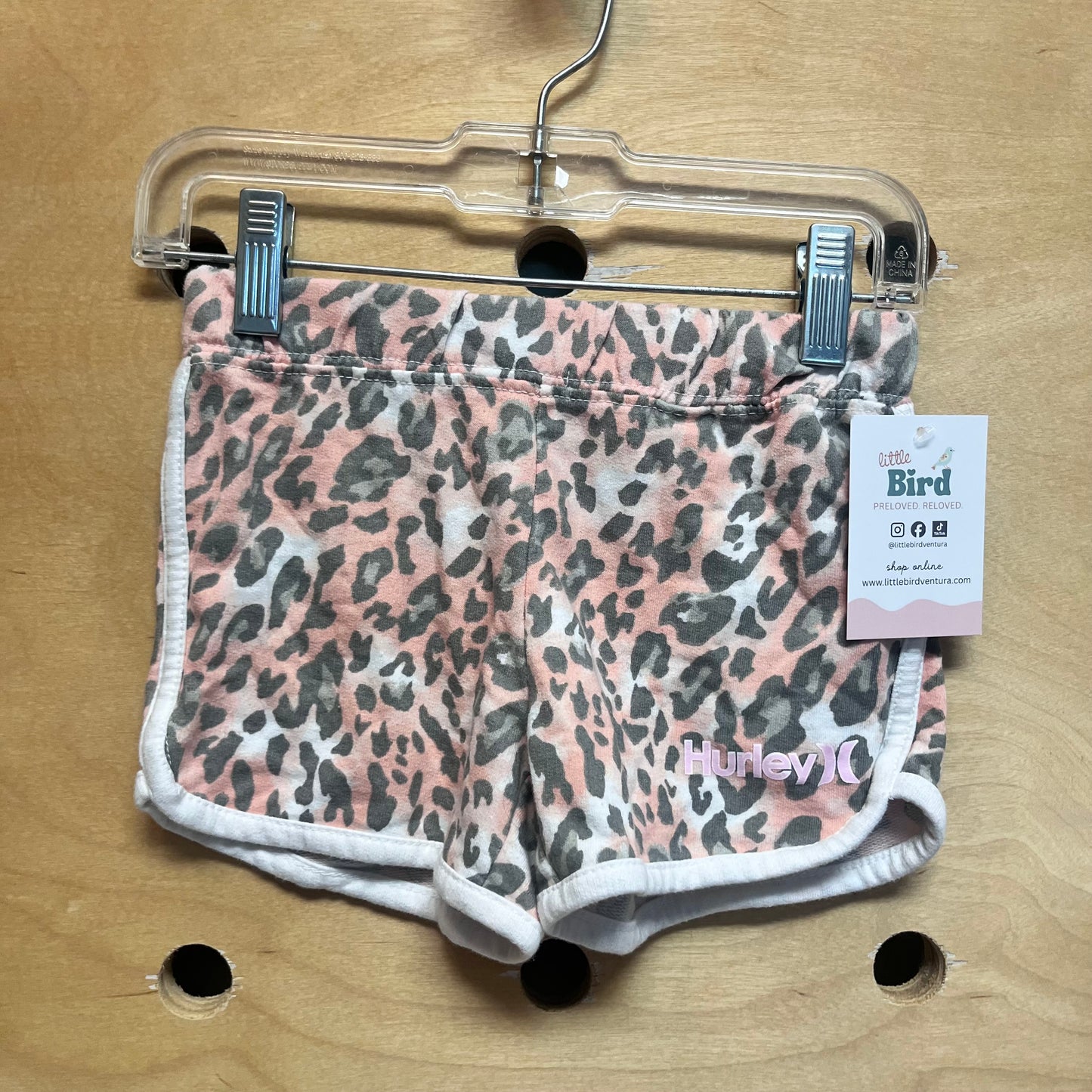 Pink/Grey Animal Print Shorts