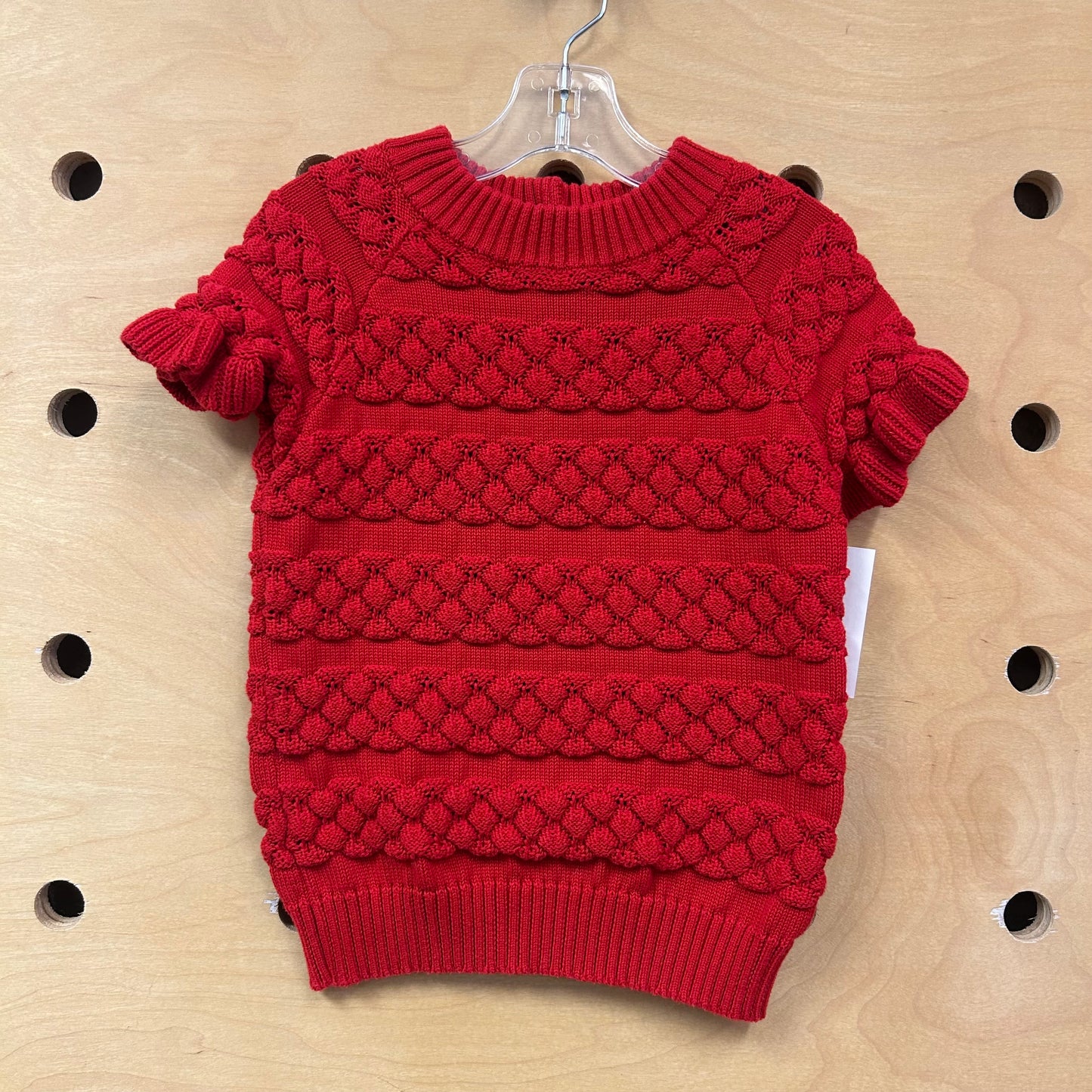 Red Knobby Knit Shirt