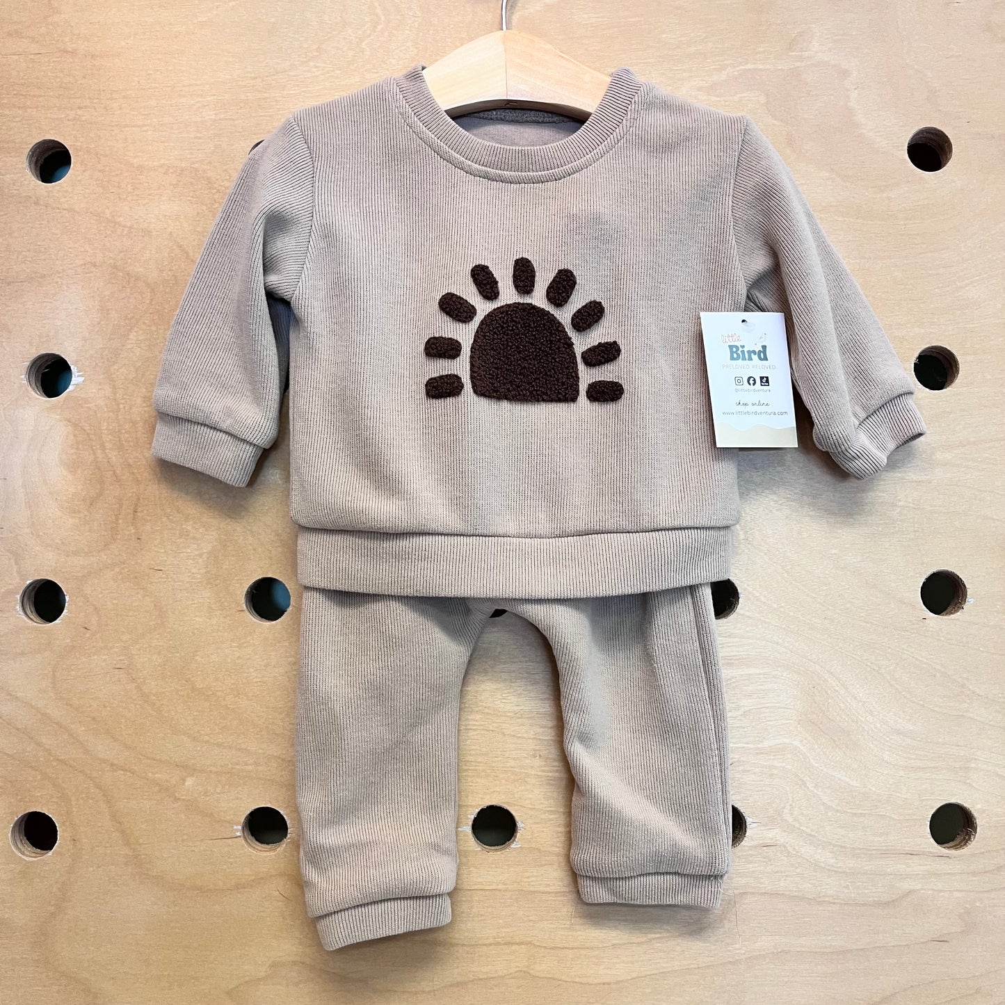 Tan Knit Sun Outfit