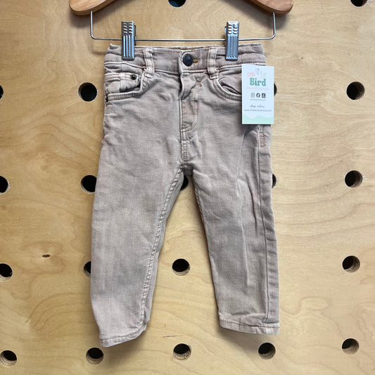 Tan Straight Leg Denim