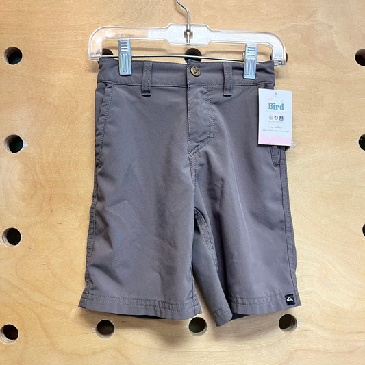 Grey Snap Shorts