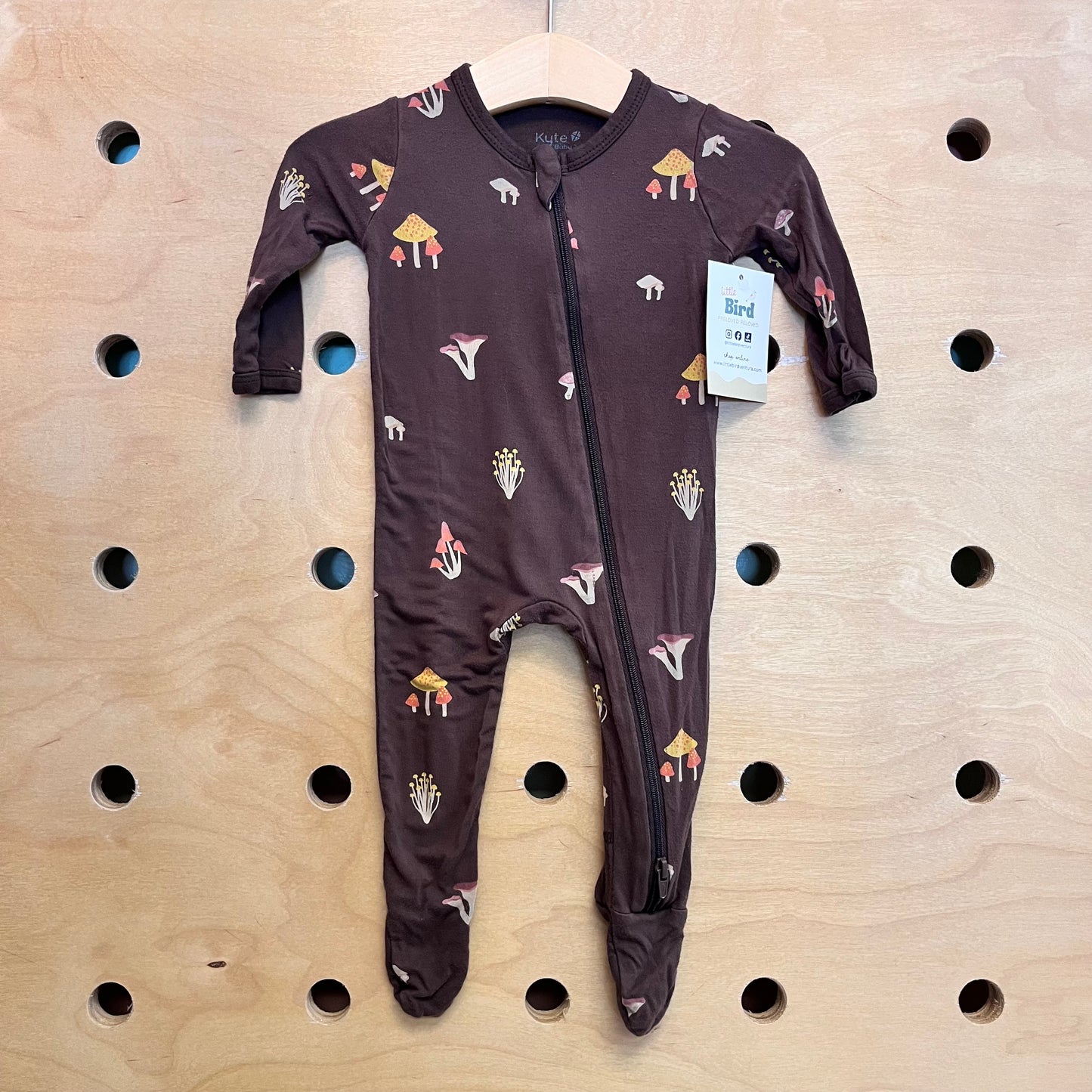 Brown Bamboo Mushroom Footies