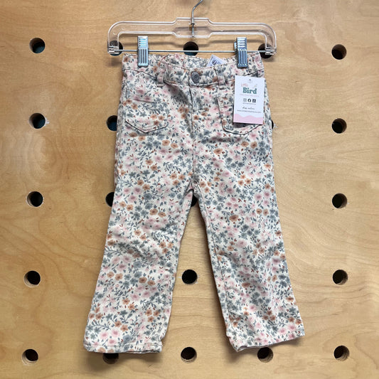 Cream & Pastel Floral Denim