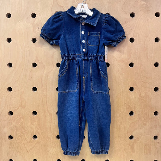 Denim Snap Roomper